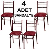4 Adet Metal Sandalye Standart Boy Yemek Masası İskemlesi Ucuz Kargo Ücretli İstanbul İçi Özel Satış