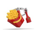 4 Adet Metalmorphose French Fries Ve Ketçup Anahtarlık