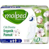 4 Adet Molped Hijyenik Ped Ultra Pure & Soft Tekli Gece 6'lı