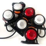 4 Adet Neon Ledli Takoz Lamba 12-24 Volt Kırmızı-Beyaz