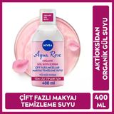 4 Adet Nivea Aqua Rose Micellar Gül Suyu İçeren Çift Fazlı Makyaj Temizleme Suyu 400 Ml