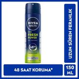 4 Adet Nivea Men Fresh Power Erkek Deodorant Sprey 150 Ml