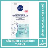 4 Adet Nivea Siyah Nokta Temizleyici Ve Gözenek Arındırıcı Burun T-Bant 1 Kutu