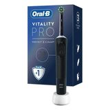 4 Adet Oral-B Şarjlı/Elektrikli Diş Fırçası Vitality Pro Siyah Koruma Ve Temizlik 1 Adet
