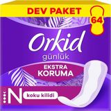 4 Adet Orkid Günlük Ped Ekstra Koruma 64'Lı