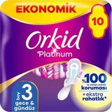 4 Adet Orkid Platinum Hijyenik Ped Gece Ekonomik Paket 10'lu