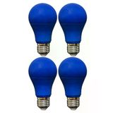 (4 Adet) Osaka 10W Mavi Işık E27 Duylu (Kalın Duy) Led Ampul