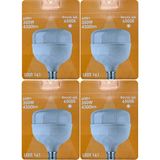 (4 Adet) Osaka 60W (350W) Beyaz Işık E27 Duylu (Kalın Duy) Led Torch Ampul