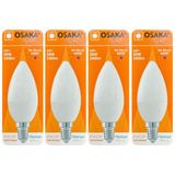 (4 adet) Osaka 6W (50W) Günışığı (4000K) E14 Duylu (Ince Duy) LED Mum Ampul - Gün Işığı