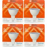 (4 Adet) Osaka 7W (50W) Beyaz Işık (6500K) G4 Duylu (İğne Bacak) Led Çanak Ampul
