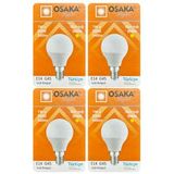 (4 Adet) Osaka 7W (50W) Sarı Işık E14 Duylu (İnce Duy) Led Mini Ampul