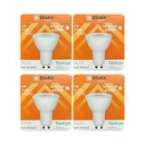 (4 Adet) Osaka 9W (70W) Beyaz Işık (6500K) Gu10 Duylu Led Çanak Ampul