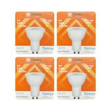 (4 Adet) Osaka 9W (70W) Sarı Işık (3000K) Gu10 Duylu Led Çanak Ampul