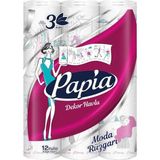 4 Adet Papia Decor Kağıt Havlu 12 Rulo