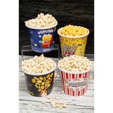 4 Adet Patlamış Mısır Kovası | Popcorn Kutusu Seti 7174271