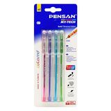 4 Adet Pensan 0,7Mm My-Tech Tükenmez Kalem Renkli 4'Lü