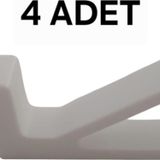 4 Adet Plastik Pencere Kolu Kapı Cam Aralama Stoperi Kolu Tutucu Tutacağı Durdurucu Tamponu