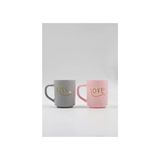 4 Adet Rakle Love Kiss Mug Kupa Set 2'Li 246 Cc