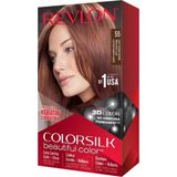 4 Adet Revlon Colorsilk Beautiful Color Saç Boyası 55 Açık Kızıl Kahve