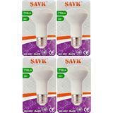 (4 Adet) Şavk 8W (54W) Sarı Işık (3000K) E27 Duylu (Kalın Duy) Led R63 Ampul