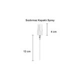 4 Adet Şeffaf Kapaklı Beyaz Sprey Fısfıs Kolonya Dezenfektan Çok Amaçlı Cep Çanta Cam Şişe 50ML - Option-1