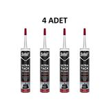 4 Adet Selsil Ultra Tack Beyaz Silikon 290 ml Kokusuz ve Çevre Dostu Yapıştırıcı