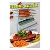 4 Adet Şiş Hediyeli Kebapmatik Adana Urfa Kebap Kalıbı Aparatı Pratik Hızlı Kebap Makinesi Kutusu