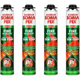 4 Adet Somafix Yangına Dayanıklı B1 Poliüretan Köpük 750ML S923