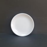 4 Adet Standart Düz Melamin Tatlı & Yemek Servis Tabağı 17 cm - Beyaz