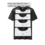 4 Adet T Shirt Hizalama Merkezleme Kılavuz Cetveli Plastik