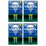 4 ADET - TELSİZ Telefonlar Için Varta Aaa ince pil 800MAH 2li Blister Telsiz Telefon Pili
