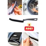 4 Adet Temizlikte Pratik Çözüm Derz Arası Banyo Mutfak Lavabo Detay Temizleme Fırçası