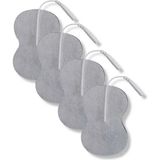 4 Adet Tens Cihazı Pedi - 8x5 cm Soketli