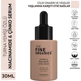 4 Adet The Fine Organics Turna Yemişi Özlü Niacinamide & Çinko Koyu Leke Karşıtı ve Aydınlatıcı Yüz Serumu 30 ml