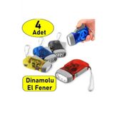 4 Adet Tum Aileye Deprem Icin Pilsiz Dinamolu 3 Ledli El Feneri Deprem Feneri Pilsiz Fener Karisik