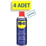 4 Adet Wd-40 Çok Amaçlı Sıvı, Yağ Çözücü, Pas Sökücü, Temizleyici ve Koruyucu Bakım Spreyi 400 ml