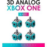 4 Adet Xbox Series S x One 3D Analog Joystick Motor Kol Tamir Yedek Parça - Yeşil