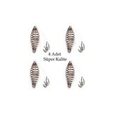 4 adet Yaylı sazan takımı 4 kancalı