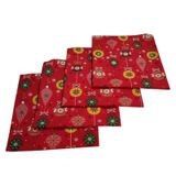 4 Adet Yeniyıl Yılbaşı Desenli Kırlent Kılıfı,Yılbaşı Temalı Home Kırlent Kılıfı,Dekoratif Yastık Kılıfı 40x40 (Kırmızı Hediye Fiyonk)