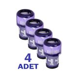 4 Adet Yıkanabilir Dyson V12 Uyumlu Süpürge Filtresi / Detect Slim