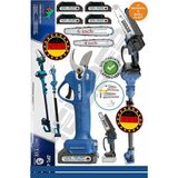 4 Akülü BA01061M V598/21V Şarjlı 15CM Budama Testeresi ve 30MM Bağ Makası Budama Makası , Dal Budama Kesme Bıçkı Makinesi