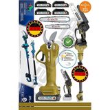 4 Akülü BA01061S V598/21V Şarjlı 15CM Budama Testeresi ve 30MM Bağ Makası Budama Makası , Dal Budama Kesme Bıçkı Makinesi
