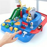 4 Arabalı Macera Araba Platformu Oyuncak Mıknatıslı Pist Parkur Car Adventure