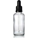 4 As Depo Şeffaf Cam Şişe 100 ml Cam Damlalıklı 3'lü