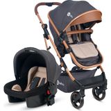 4 Baby AB 540 Antrasit Smart Gold Travel Sistem Bebek Arabası