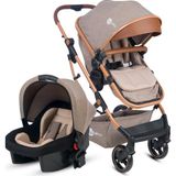 4 Baby AB 540 Kahverengi Smart Gold Travel Sistem Bebek Arabası