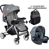 4 Baby Active Travel Sistem Bebek Arabası - Gri