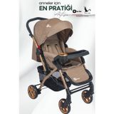 4 Baby Be-be Turnahome Active Çift Yönlü Tam Yatış Pozisyonlu Pratik Katlanır Mama Tablalı Bebek Arabası