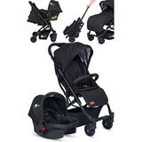 4 Baby Black Drone Sky Travel Kabin Sistem Bebek Arabası - Siyah