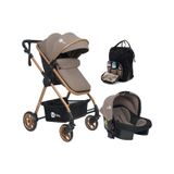 4 Baby Esse Gold Travel Bebek Arabası Puset + Çanta kahverengi